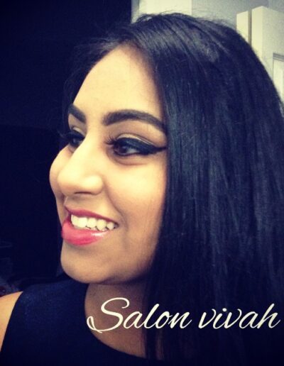Beautiful Hair Style and Eye Makeup, Salon Vivah, BC