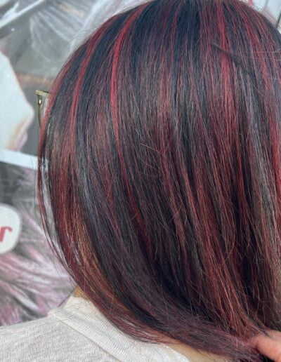 Hair color services, Hair style, Hair Experts, Beauty Experts, Highlights, Red highlights, Salon Vivah, BC